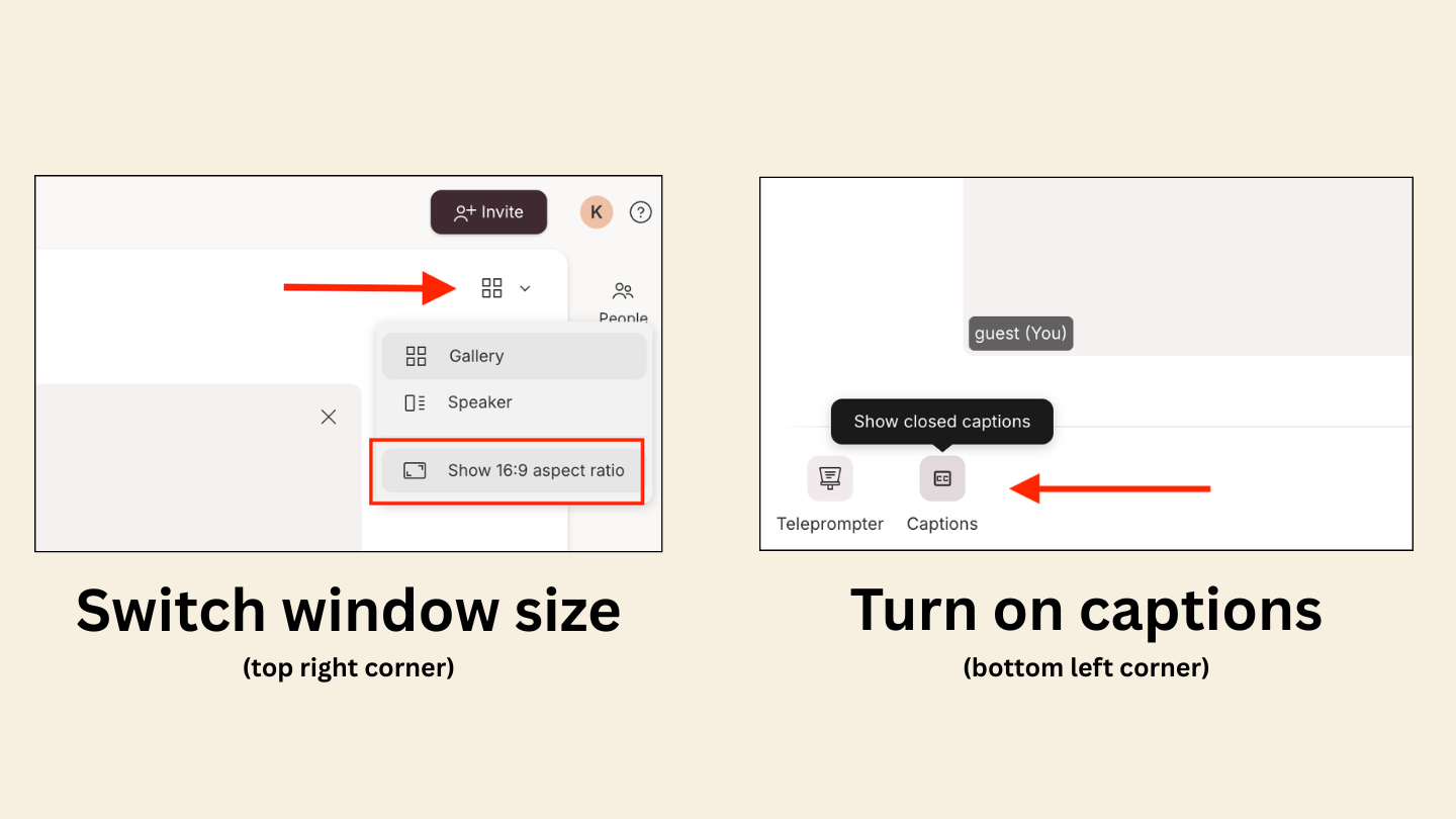Descript Rooms Accessibility Options
